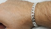 Italian Curb Cuban Link Chain Bracelet for Men